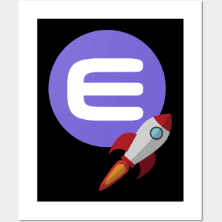 Enjin crypto to the moon Posters and Art